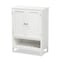 Baxton Studio Jaela Modern and Contemporary White Finished Wood 2-Door Bathroom Storage Cabinet 182-11338-Zoro - alternate 1